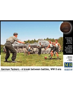 Сборная модель 1 35 Немецкие танкисты играют в футбол 35149 Masterbox