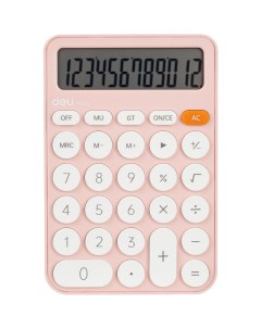 Калькулятор настольный EM124PINK 12 разрядов розовый Deli