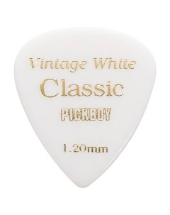 Медиатор GP 03 120 Celluloid Vintage Classic White Pickboy