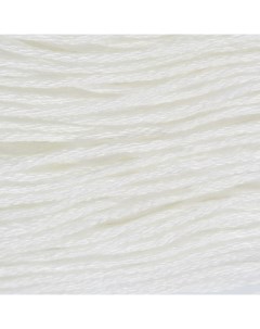 Нитки мулине Blanc 8 1 м цвет белый 18шт Арт узор