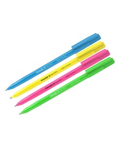 Ручка шариковая Tops 505 F Candy синяя 0 8мм корпус неон ассорти 50шт Schneider