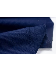 Ткань PEZZA12 Шерсть в крупный синий рубчик 100x140 см Unofabric