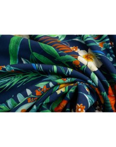 Ткань 11214 O вискоза купон тропические цветы 1 5 м 150x140 см Unofabric
