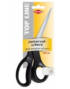 Ножницы универсальные Top Line длина 20 8см нержавеющая сталь пластик черный Kleiber