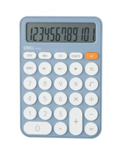 Калькулятор настольный EM124BLUE 12 разрядов синий Deli