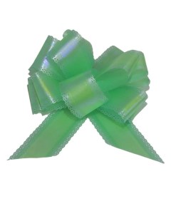 Бант шар МС 3841 подарочный перламутр с тиснением цвет светло зеленый Nobrand