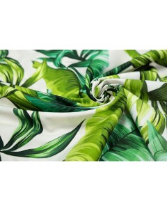 Ткань TL945125 Репс плательно костюмный с листьями 100x170 см Unofabric