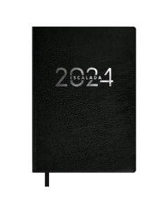 Ежедневник датированный 2024 Шеврет Экстра черный А6 120 л Escalada