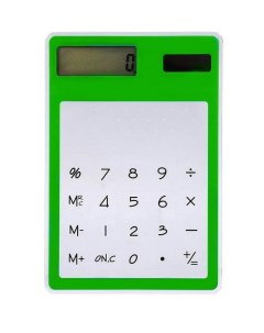 Ультратонкий карманный сенсорный калькулятор 00111683 8 разрядный зеленый Nobrand