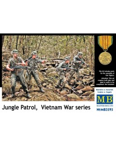 Сборная модель 1 35 Патруль в джунглях серия Войны во Вьетнаме 3595 Masterbox
