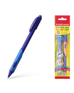 Ручка шариковая Ergoline Kids синяя в ассортименте Erich krause