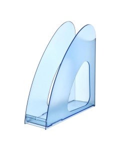Вертикальный накопитель twin пластиковый прозрачный голубой ширина 76 мм 1258993 Han