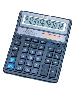 Калькулятор настольный SDC 888XBL 12 разрядов бухгалтерский синий Citizen
