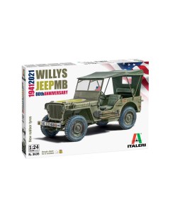 Сборная модель Автомобиль Willys Jeep MB 80th Anniversary 1941 2021 3635 Italeri
