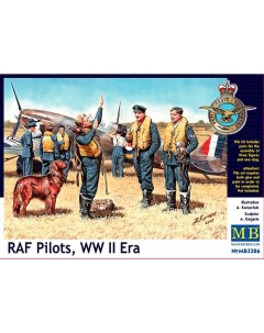 Сборная модель 1 32 Пилоты RAF период 2МВ 3206 Masterbox