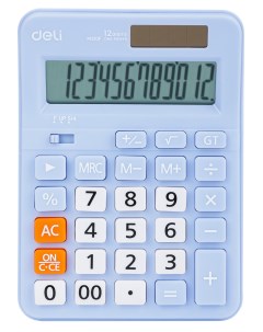 Калькулятор настольный EM210FBLUE 12 разрядов синий Deli