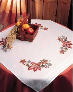 Набор для вышивания скатерть Autumn Tablecloth 80 80см MEZ Венгрия ETW05 Anchor