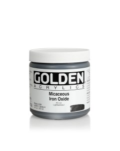 Краска акриловая Iridescent 4080 слюдяной оксид железа банка Golden