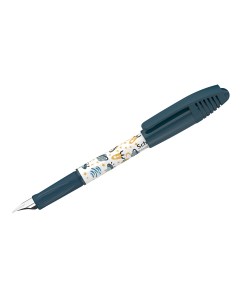Ручка перьевая Zippi Space синяя 1 картридж грип темно синий белый корпус Schneider