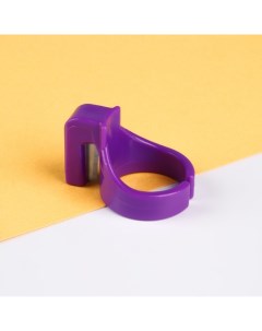 Кольцо для обрезки нити фиолетовое Арт узор