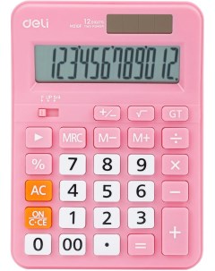 Калькулятор настольный EM210FPINK 12 разрядов розовый Deli