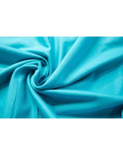 Ткань 2470 трикотаж кулирка голубой яркий Unofabric