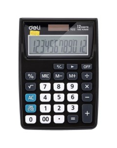 Калькулятор настольный E1122 GREY 12 разрядов серый Deli