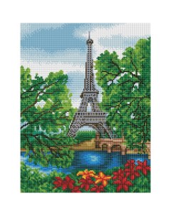 Алмазная мозаика Лето в Париже 30х40 см Три совы