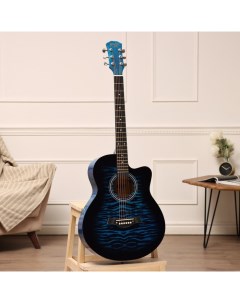 Акустическая гитара QD H40Q hw 9915660 синий Music life