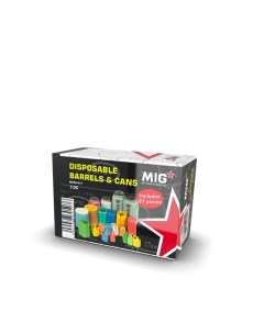 MP35 411 Сборная модель аксессуаров из пластика Disposable Barrels Cans Mig productions