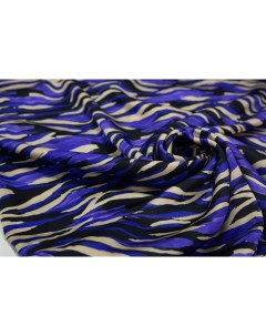 Ткань MON04953 Вискозный шелк фиолетовая зебра 100x137 см Unofabric