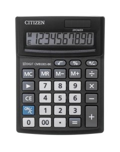 Калькулятор настольный Business Line CMB1001 BK 10 разрядов черный Citizen