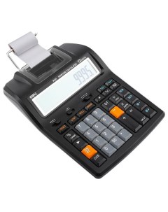 Калькулятор печатающий EM121 EU 12 разрядный черный Deli