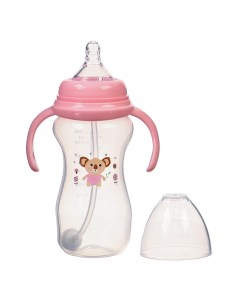 Бутылочка для кормления шг o50мм 300 мл 6мес цвет розовый Mum&baby