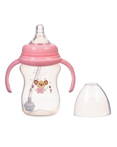 Бутылочка для кормления шг o50мм 180 мл 0мес цвет розовый Mum&baby