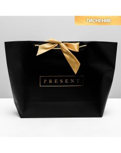 Пакет подарочный упаковка present 33 х 31 х 13 см Дарите счастье