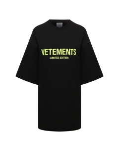 Хлопковая футболка Vetements