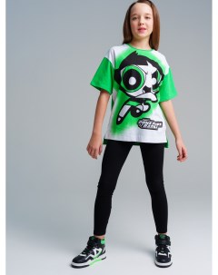 Комплект трикотажный для девочек фуфайка футболка брюки легинсы Playtoday tween