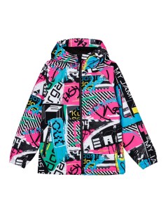 Куртка текстильная с полиуретановым покрытием для девочек ветровка Playtoday tween
