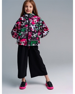 Куртка текстильная с полиуретановым покрытием для девочек (ветровка) Playtoday tween