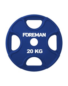 Диск олимпийский обрезиненный PRR 20 кг PRR 20KG Синий Foreman