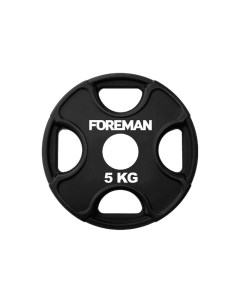 Диск олимпийский обрезиненный PRR 5 кг PRR 5KG Черный Foreman