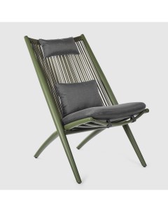 Кресло Aloha зелёное с подушками 66х84х98 см Bizzotto