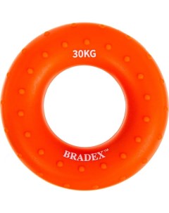 Кистевой эспандер 30 кг круглый массажный оранжевый Bradex