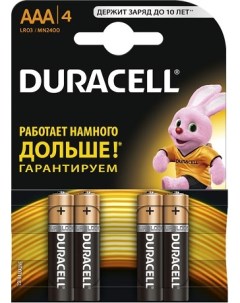 Батарейка LR03 Basic 4шт size AAA Duracell