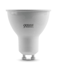 Лампа Gauss Elementary MR16 7W 530lm 3000К GU10 LED Elementary MR16 7W 530lm 3000К GU10 LED