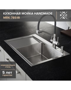 Кухонная мойка 78 MRK 7851R Нержавеющая сталь Ростовская мануфактура сантехники