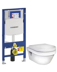 Комплект подвесной унитаз Hygienic Flush 5G84HR01 система инсталляции Geberit 111 300 00 5 Gustavsberg