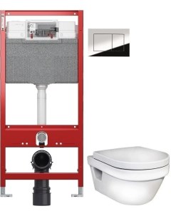 Комплект подвесной унитаз Hygienic Flush 5G84HR01 система инсталляции TECE 9300302 9240401 Gustavsberg