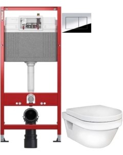 Комплект подвесной унитаз Hygienic Flush 5G84HR01 система инсталляции Tece 9400412 Gustavsberg